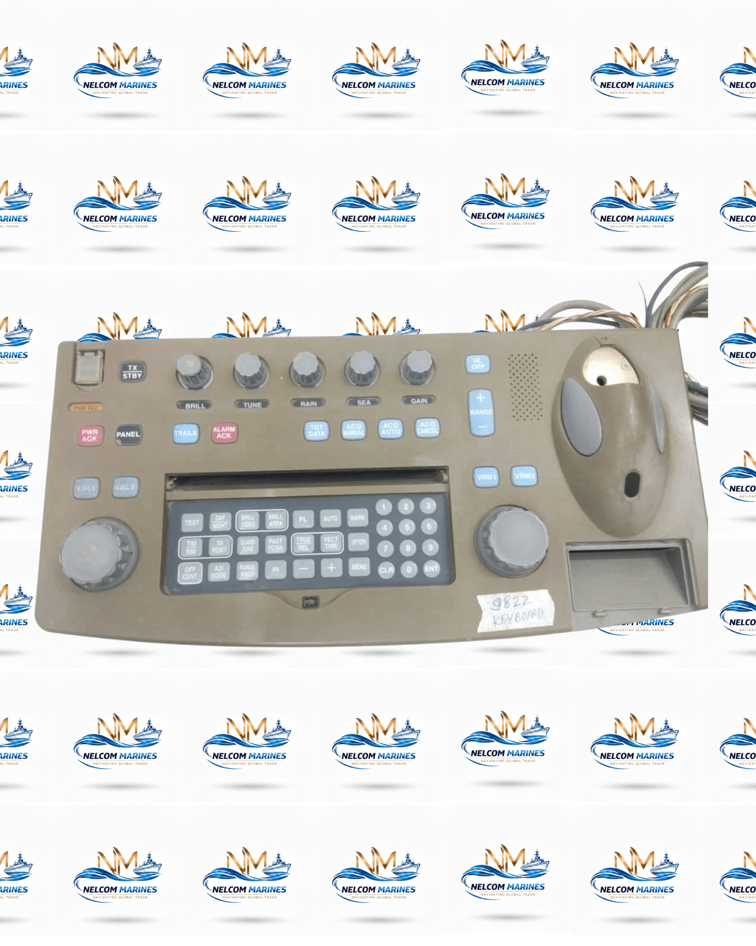 USED / REFURBISHED JRC JMA-9822 RADAR KEYBOARD AND TRACKBALL UNIT - Marine Spare Parts